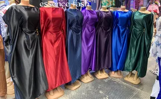 Classy rich Aunty side gold buttons kaftan set